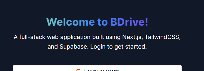 Bdrive App